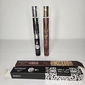 Lattafa Black & Brown Men’s Concentrated Eau de Parfum Roller Set